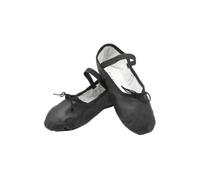 Etoile Arise Fille S0209G pour Bloch Chaussures de demi-orteil Débutants Semelle entière Cuir Sport Danse Classique Ballerine Relax Essai Étudiants Pied Danse Fibre Enseignant (Noir Plante C, 10)