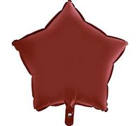 Étoile ballon star shape foil balloon mylar (46 cm, 18") Rouge rubis satiné