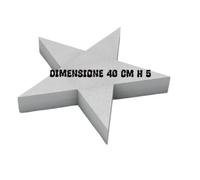 Étoile base en polystyrène, support professionnel pour gâteau design et pâtisserie, taille 40 cm, hauteur 5 cm, couleur blanche