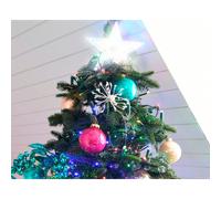 Étoile cimier de sapin de noël lumineuse led blanc pur