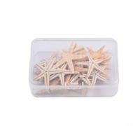 Étoile de mer décorative pour diverses utilisations à faire soi-même, disponible en 20, 50, 100 étoiles de mer séchées naturelles (20 pièces (3 à 5 cm)