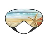 Étoile de mer moderne et corail sur plage de sable paysage de sommeil yeux Mas mise à jour conception mise à jour blocage de la lumière aveugle yeux de nuit hommes femmes travail travail voyage