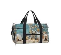 Étoile de mer sur Un Filet de pêche,Sac de Sport bandoulière à Main, Sac de Voyage Grande capacité pour Femmes et Hommes