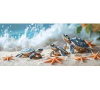 étoile de mer tortue Diamond Painting Adulte, 5D DIY Peinture Diamant Complet Set, Diamant Cristal Art Broderie Adultes Enfants Peinture Kit, pour Décoration Murale Maison Créatifs Cadeau 30x70cm v216