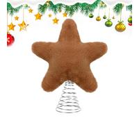 Étoile de sapin de Noël avec décorations printanières en peluche | Cimier de sapin de Noël pour ferme, saison des vacances d'hiver, Nouvel An, crèche religieuse chrétienne, anniversaire