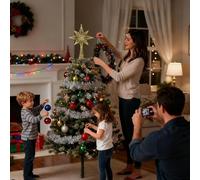 Étoile de sapin de Noël moderne - Décoration de maison de vacances | Étoiles élégantes pour décoration de cime de sapin de bureau, appartement, restaurant, fournitures de fête d'hiver