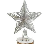 Étoile de Sapin de | Ornements décoratifs à Paillettes | Décoration de Sapin de en Forme d'étoile pour la Maison, la Ferme Rustique, Vintage, la crèche de la Nativité