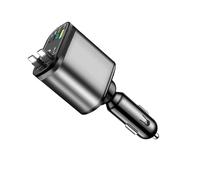 étoilé de Voiture LED | Adaptateur rétractable à Charge Rapide avec lumière étoilée | Chargeur de téléphone Portable de Voiture | pour Camping-Car, Camion, Road Trip, Voyage, Travail, conducteur