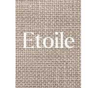 Etoile Decorative Book: A French-Inspired Holiday to Year-Round Coffee Table & Shelf Styling Accent (Neutral Raw Linen Cover)