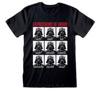 Étoile des hommes Wars Expressions de Vader Crew Noir T-shirt col: XX Large Noir G