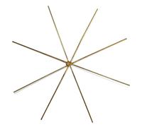 Etoile En Fil D'acier Pour Perles, 15cmø, 4 Pièces, Épaisseur Du Fil 0,7mm