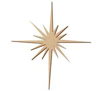 Étoile en MDF de Bethléem - Décoration DIY - 5-50 cm - Lot de 1 pièce - Hauteur : 11 cm