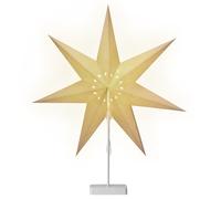 Étoile en papier avec socle LED Étoile de Noël étoile pliante décoration à piles