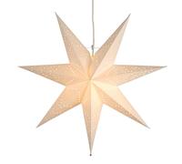 Étoile En Papier Sensy À Motif, Suspension crème