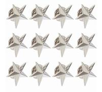 Étoile Insigne Épinglettes,20mm,Étoile Insigne Mini Brooches,Étoile Badge Épinglette Pentagramme,Badge étoile,Pins Pentagramme Petite,Broche étoile,punk en Métal pour vêtements, Sacs(12Pcs)
