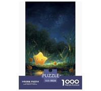 Étoile Lumineuse Puzzles 1000 Pièces Jeu De Défi Jouet Adultes Et Enfants Nuit Jeu De Puzzle Défi ÉduChatif Lien Familial Cadeau Décoration Maison 38x26cm/1000pcs