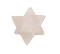 Étoile Merkaba naturelle à 8 points Reiki - Géométrie spirituelle - Guérison Vastu - Méditation (quartz rose)