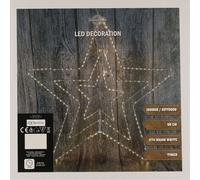 Étoile métallique LED 3D à suspendre pour l'extérieur - 55 cm - Étoile décorative avec 274 LED illuminées en blanc chaud - Noël Hiver Avent Décoration de jardin