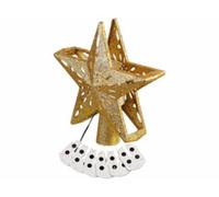 Étoile pour sapin de Noël avec projecteur LED - coloris doré Infactory