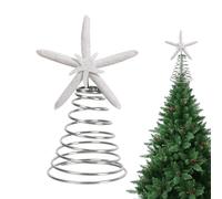 Étoile pour sapin de Noël - Décorations étoiles pour sapin de Noël pour intérieur, décoration de pièce maîtresse étoile de mer pour arbre intérieur extérieur fenêtre maison vacances salon