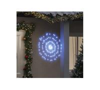 Etoile rayonnante de Noël 140 LED 8 pcs blanc froid 17 cm