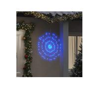 vidaXL Étoile rayonnante de Noël 140 LED 8 pcs bleu 17 cm