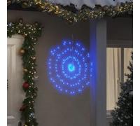 vidaXL Étoile rayonnante de Noël 140 LED 8 pcs bleu 17 cm