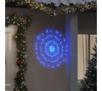 Étoile rayonnante de Noël 140 LED bleu 17 cm,Etoile Lumineuse Guirlande Électrique 140 LED Extérieur Intérieur Décoration de Noël Balcon Jardin Décorations de Noël saisonniès, Éclairage de Noël