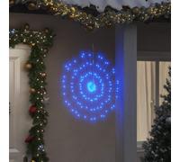 vidaXL Étoile rayonnante de Noël 140 LED 8 pcs bleu 17 cm