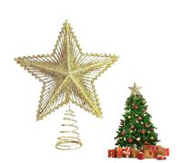 Étoile Sapin de Noël,23cm Arbre Topper d'arbre de Christmas,Haut de Sapin de Noel,Cimier de Sapin de Noël,Christmas Tree Star,Etoile de Noel,pour Décoration Christmas Interieur Exterieur