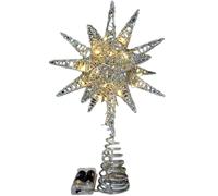 Etoile Sapin De Noel, 30cm Etoile Sapin De Noel Lumineuse, Pointe d'arbre Or Étoile, Pointe De Sapin De Noël Cime d'arbre De Noël for Festive Christmas Home Décoration