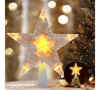 Etoile Sapin de Noel Lumineuse, Cimier de Sapin de Noël, Étoile Sapins Noel, Décoration Etoile de Noels Lumineux, LED Decoration pour Festivals, Fêtes, Mariages, Anniversaires (B)
