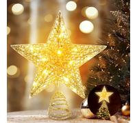 Etoile Sapin de Noel Lumineuse, Cimier de Sapin de Noël, Étoile Sapins Noel, Décoration Etoile de Noels Lumineux, LED Decoration pour Festivals, Fêtes, Mariages, Anniversaires (A)