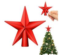 Étoile Sapin de Noel, Mini Sapin de Noël Décoré, 11 cm, Cimier de Sapins de Noëls, Petite Étoile Decoration pour Décoration Fête