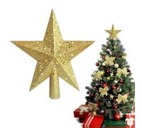 Étoile Sapin Noël en Plastique, Arbre Topper d'arbre de Christmas pour Noel Décoration de Etoile Glitter Tree Top Glitter Star, Mini étoile pour Sapin de Noël ou décoration d'intérieur