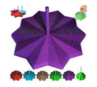 Étoile sensorielle étendue imprimée 3D, hexagone fractale extensible avec poignée, design en spirale tourbillonnante en nid d'abeille, hexagone fractale pour adultes, parfait pour cadeaux de Noël