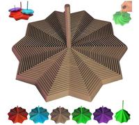 Étoile sensorielle étendue imprimée en 3D - Hexagone fractale extensible avec poignée, design en spirale tourbillonnante en nid d'abeille, idéal pour les adultes, excellent cadeau de Noël et