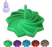 Étoile sensorielle extensible imprimée 3D, spirale tourbillonnante sensorielle avec poignée, nid d'abeille, pour adultes, pour bureau, bureau (vert)