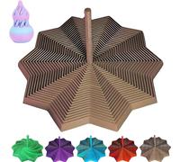 Étoile sensorielle extensible imprimée 3D, spirale tourbillonnante sensorielle avec poignée, nid d'abeille, pour adultes, pour bureau, bureau (marron)