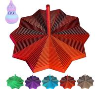 Étoile sensorielle extensible imprimée 3D, spirale tourbillonnante sensorielle avec poignée, nid d'abeille, pour adultes, pour bureau, bureau (rouge)