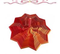 Étoile Sensorielle Extensible Imprimée en 3D, Hexagone Anti-Stress avec Poignées, Design en Spirale Colorée, Jouet Anti-Stress Idéal pour Les Fêtes, Noël Et Les Anniversaires (#3,S)