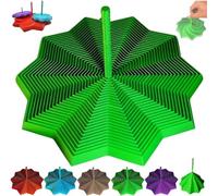 Étoile sensorielle extensible imprimée en 3D, hexagone fractale extensible avec poignée, design en spirale tourbillonnante, hexagone fractale pour adultes (vert)