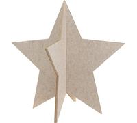 Étoile sur pied en feutre pour décoration de Noël, décoration de table festive, Beige, Confortable, H62cm