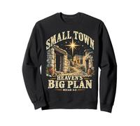 Étoile Vintage de Bethléem Michée 5:2 Foi chrétienne de Noël Sweatshirt