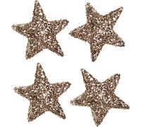 Étoiles à paillettes Champagne 2,5cm 96 pièces Décoration de Noël