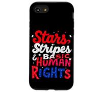 Étoiles, Bandes et Droits de l'homme fondamentaux Coque pour iPhone SE (2020) / 7/8