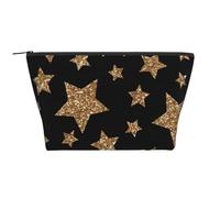 Étoiles Brillantes en Or et Bronze, Trousse de Toilette Trousse de Maquillage Sac à cosmétiques Trousse de Toilette de Voyage Portable
