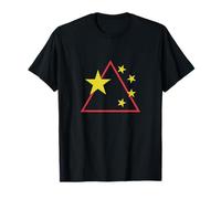 Étoiles Chinoises en Triangle T-Shirt