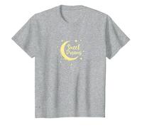 Étoiles de Lune Sweet Dreams T-Shirt, Enfant, Gris Chiné, 2 Ans