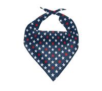 Étoiles du Drapeau Américain Triangle pour Chiens Lavable Bandanas Chien Chats Ajustable Foulard pour Chien Petite, Moyenne Et Grande Taille